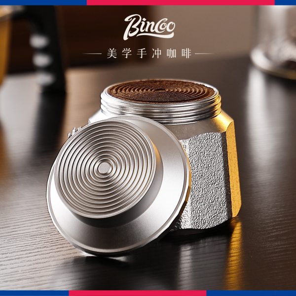 摩卡壶布粉器铝合金接粉环铺粉器