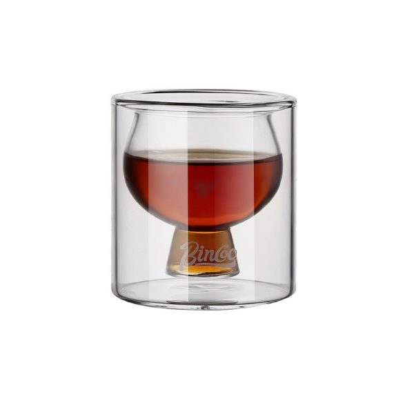 双层高脚品鉴杯防烫小浓缩咖啡杯手冲鉴赏杯